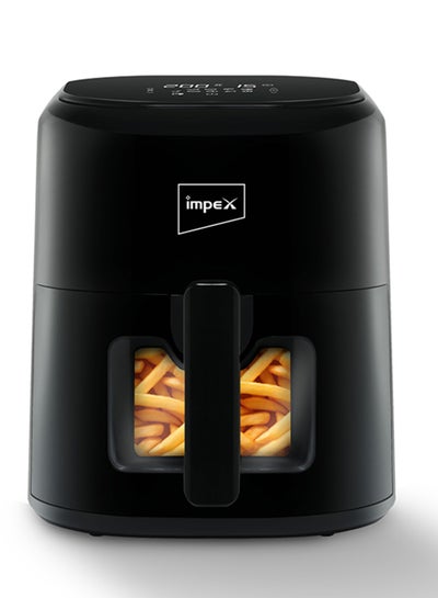 Buy Digital Air Fryer With Adjustable Temperature Control 4.5 L 1200 W AF 4307 Black in Saudi Arabia