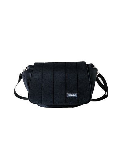 اشتري Velvet Stroller Diaper Bag - Black في الامارات