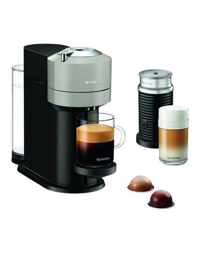 Buy Vertuo Next With Aerocino 3 Coffee Maker 1.1 L 220 W GCV1-GB-SI-NE+3694BK Silver in Saudi Arabia