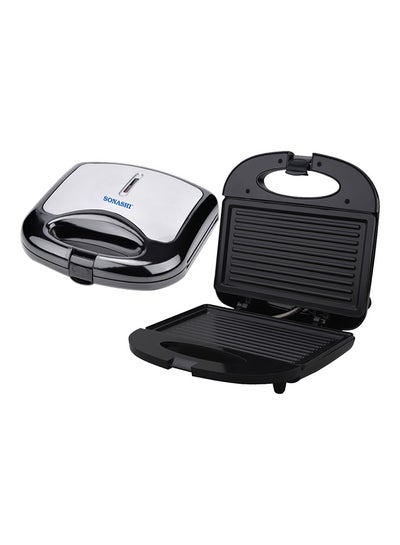 Buy 2 Slice Non-Stick Sandwich Grill And Sandwich Maker With Handle Locking System 750 W SGT-853 Black in Saudi Arabia