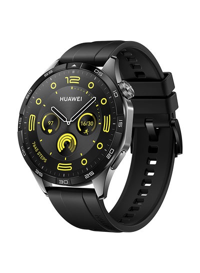 Buy WATCH GT 4 46mm Smartwatch, 14 Days Battery Life, Science-based Calorie Management, Dual-Band Five-System GNSS Position, Pulse Wave Arrhythmia Analysis, Heart Rate Monitor, Android & iOS Black in Egypt