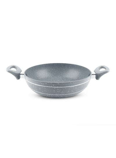 اشتري Smart Granite Series Forged Aluminum Wok Pan With Granite Coating Grey 30.0cm في السعودية