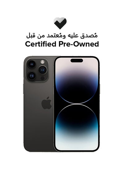 Buy Certified Pre Owned - iPhone 14 Pro Max With Facetime 256GB Space Black 5G in UAE