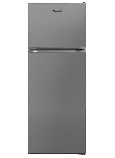 Buy Double Door Refrigetrators Inox No Frost Recessed Handle R600A Inside Condenser 445.0 L BR500SS Silver in UAE