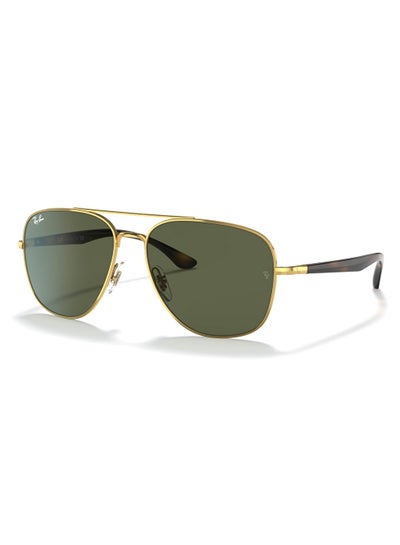 Buy Unisex UV Protection Square Shape Metal Sunglasses RB3683 001/31 56-15 - Lens Size: 56 Mm - Polished Gold in UAE