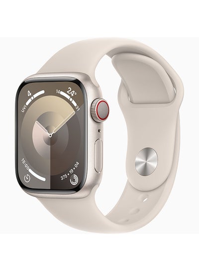 اشتري Watch Series9 GPS + Cellular 45mm Starlight Aluminium Case With Starlight Sport Band في الامارات