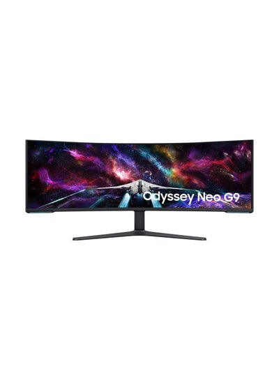 اشتري 57 inch Odyssey Neo G9 Dual UHD 240 Hz 1ms 1000R Curved Quantum Matrix Gaming Monitor, 140 PPI, Display HDR, AMD FreeSync, Swirl/Tilt LS57CG952NMXUE White في الامارات