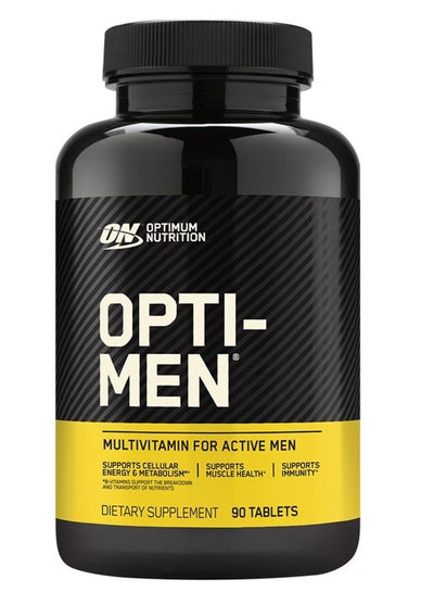 اشتري Opti-Men, Vitamin C, Zinc and Vitamin D, E, B12 for Immune Support Mens Daily Multivitamin Supplement - 90 Count في الامارات