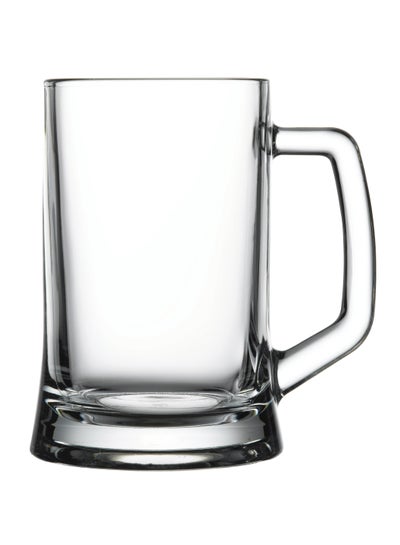 Buy 2-Piece Pub Beer Mug 660 ml Clear in UAE