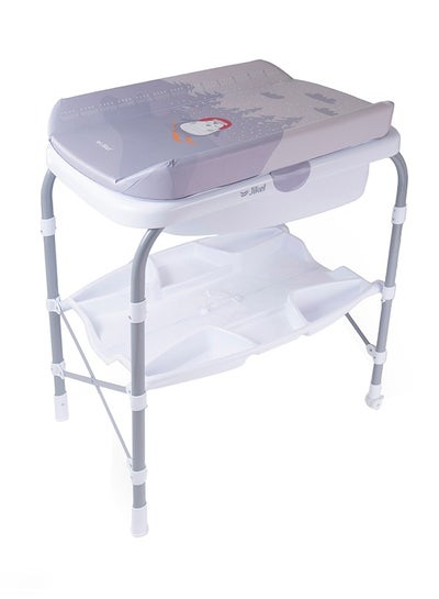 Buy Ripple Standing Bath And Changing Table - Grey in UAE