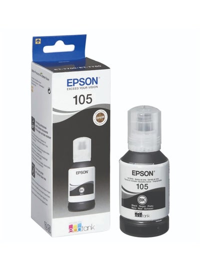 Buy EP64309 2.36 x 7.09 Inches 105 Ecotank Ink Bottle, For Printer Refill Black in UAE