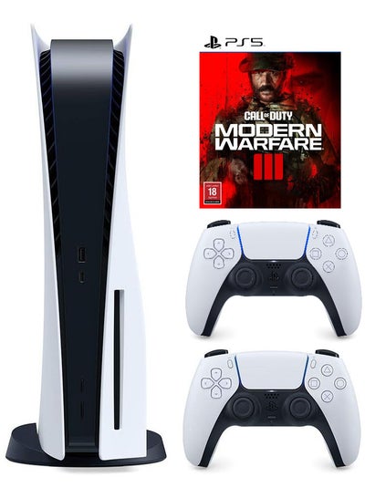 Buy PlayStation 5 Disc Console With Extra Controller And Call of Duty: Modern Warfare III (KSA Version) in Egypt