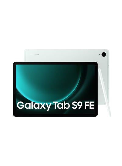 اشتري جهاز Galaxy Tab S9 FE باللون الأخضر النعناعي، وذاكرة الوصول العشوائي (RAM) سعة 8 جيجابايت، وذاكرة الوصول العشوائي (RAM) سعة 256 جيجابايت، ويدعم تقنية 5G - إصدار الشرق الأوسط في السعودية