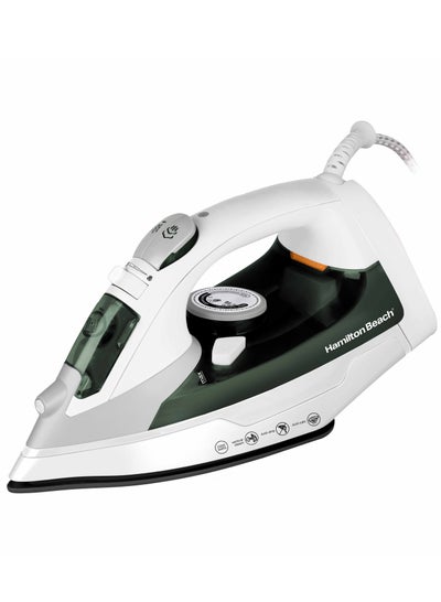 Buy Steam Iron, Vertical Steam, 23g/min Steam Flow, Steam Shot, Water Spray, Dry & 3 Steam Settings, Non-Stick Soleplate, 300ml Tank, Anti-Drip, Anti-Calc, Self Clean, 2 yrs warranty 300 ml 2200 W ST2747-ME White/ Green in UAE