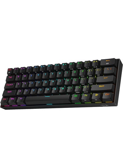 Buy Redragon K530 Pro Draconic 60% Wireless RGB Mechanical Keyboard, Bluetooth/2.4Ghz/Wired 3-Mode 61 Keys Compact Gaming Keyboard w/100% Hot-Swap Socket, Free-Mod Plate Mounted PCB & Tactile Brown Switch in UAE