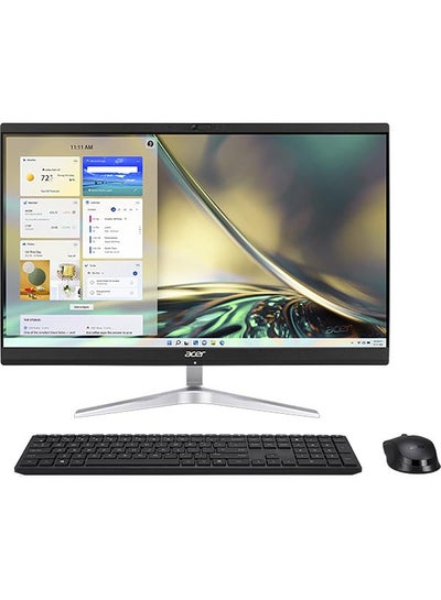 Buy Aspire C24 All-in-One Desktop With 23.8-Inch Display, Core i5-1240P Processor/8GB RAM/512GB SSD/Intel UHD Graphics/Windows 11 Home English/Arabic Black in UAE