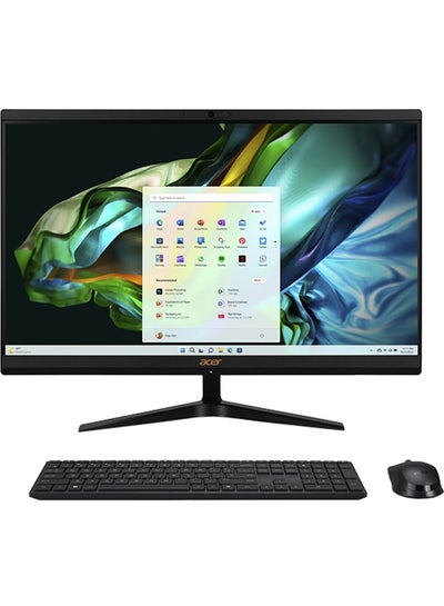 Buy Aspire C24 All-in-One Desktop With 23.8-Inch Display, Core i5-1335U Processor/8GB RAM/512GB SSD/Intel Iris Xe Graphics/Windows 11 Home English/Arabic Black in UAE