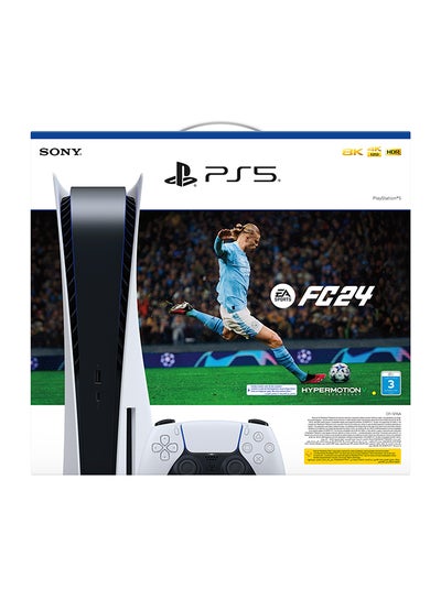 اشتري PlayStation 5 Disc Console with Controller (UAE Version) and FC 24 Voucher Bundle في مصر