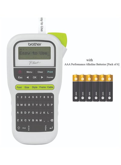 اشتري Touch Labelling Machine PTH110 With AAA Alkaline Battery 6 Pack في الامارات