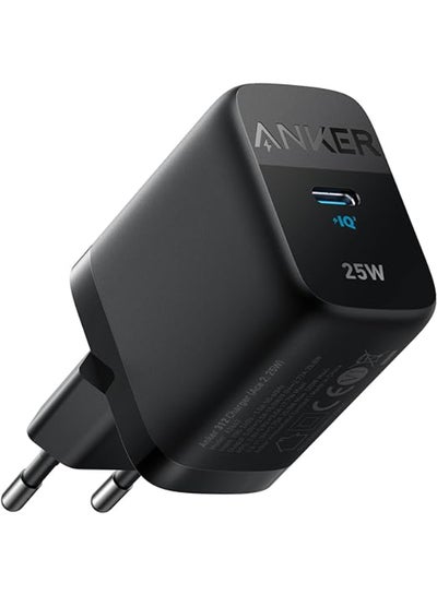 Buy Anker 312 Charger 25 W Super Fast Charger Anker Ace Foldable PPS Fast Charger for Samsung Galaxy S23 Ultra/S23+/S23/S22 Ultra/S22+/S22/S21/S20/Note 20 Ultra/Note 10/Z Fold 3' Black in Egypt