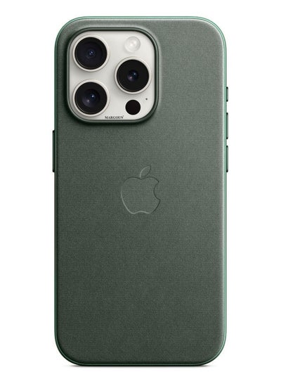 Buy iPhone 15 Pro Max Fine Woven Case With MagSafe Durable And Heavy Protection Green in UAE