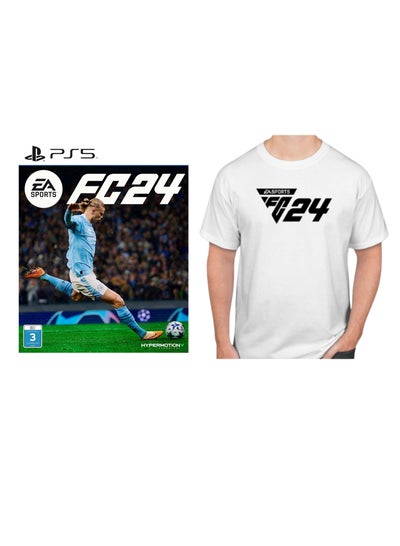 اشتري PS5 EA Sports FC 24 - PlayStation 5 (PS5) + FREE EA FC 24 T-Shirt - PlayStation 5 (PS5) في مصر