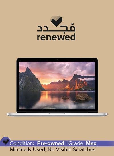 Buy Renewed - Macbook Pro A1502 (2015) Laptop With 13.3-Inch Display, Intel Core i5 Processor/6th Gen/8GB RAM/256GB SSD/1.5GB Integrated Graphics English Silver in Saudi Arabia