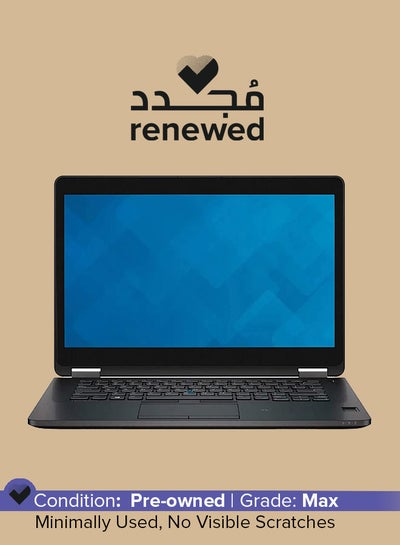 Buy Renewed - Latitude E7470 (2016) Laptop With 14-Inch Display, Intel Core i5 Processor/6th Gen/8GB RAM/256GB SSD/Intel HD Graphics 520 English/Arabic Black in Saudi Arabia