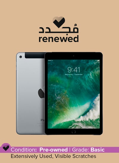 اشتري Renewed - iPad Air 2 9.7inch, 32GB, Wi-Fi, 4G Space Gray With FaceTime في السعودية