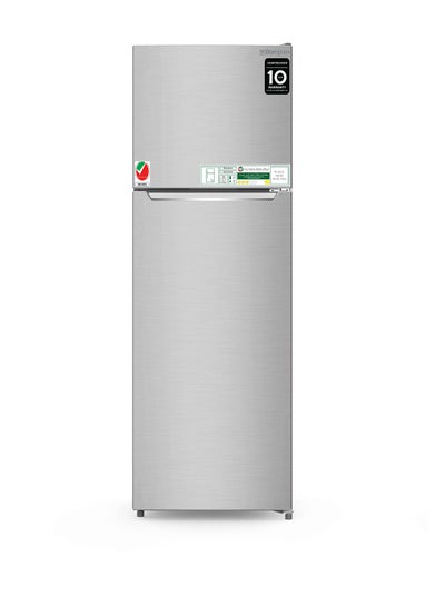 Buy Double Door Refrigerators Inox No Frost Recessed Handle R600A Inside Condenser 200 L BR265SSN Silver in UAE
