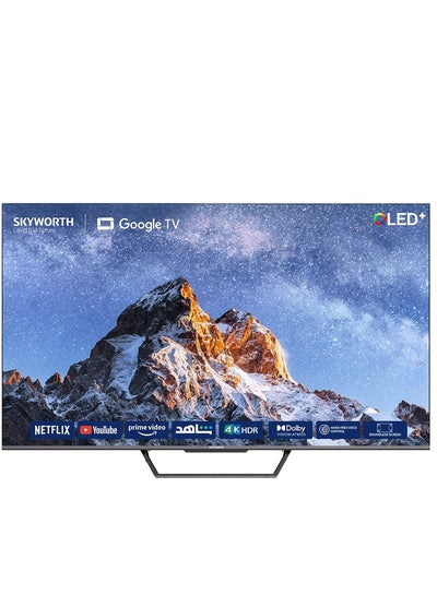 اشتري 55-Inch 4k QLED Smart Google TV with Hands-free Voice Control, Dolby Vision Atmos, HDR 10+, Game Master, Wide Colour Gamut, Quantum Dot Technology Frameless Chromecast built-in 103-1359-000080 Silver في الامارات