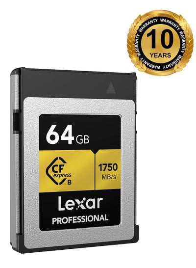 Buy Lexar Professional CFexpress Type-B Memory Card - 10 years warranty - official distributor 64 GB in Egypt