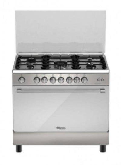 اشتري 5-Burners Gas Oven Cooking Range KSGC9082FS Silver في السعودية