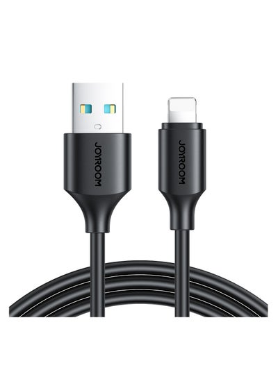 Buy S-UL012A9 2.4A USB-A to Lightning Fast Charging Data Cable 2m Black in Egypt