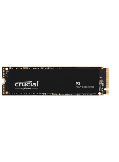 Buy Crucial P3 2TB PCIe Gen3 3D NAND NVMe M.2 SSD, up to 3500MB/s - CT2000P3SSD8 Black 2 TB in Egypt