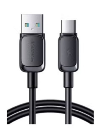 اشتري S-AC027A14 Multi-Color Series 3A USB-A to Type-C Fast Charging Data Cable 2m-Black Black في مصر