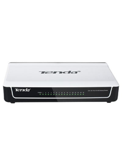 اشتري S16 With 16-Port Unmanaged Desktop Fast Ethernet Switch White في الامارات