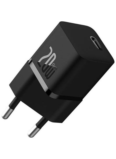 اشتري OS-Baseus GaN5 Fast Charger(mini) 1C 20W EU Black في مصر