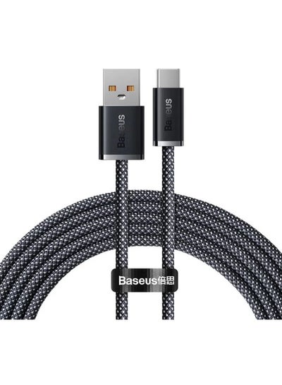 اشتري Baseus Dynamic Series Fast Charging Data Cable USB to Type-C 100W 2m Slate Gray Black في مصر
