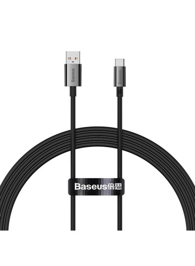 Buy Baseus Superior Series Fast Charging Data Cable USB to Type-C 100W 1.5m Cluster Black Black in Egypt