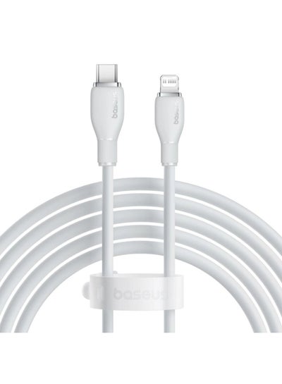 Buy Baseus Pudding Series Fast Charging Cable Type-C to iP 20W 2m Stellar White White in Egypt