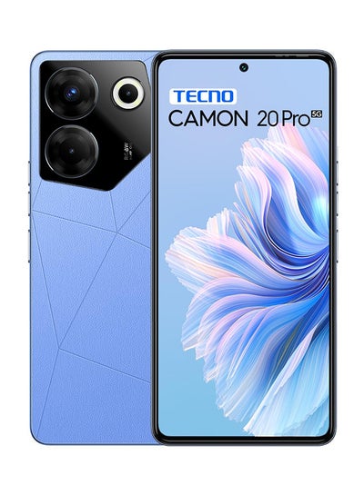 Buy Camon 20 Pro Dual SIM Serenity Blue 8GB RAM 256GB 5G - Middle East Version in Saudi Arabia