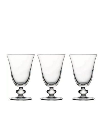 Buy 3-Piece Sofia Goblet Set, 200 ml Clear in UAE