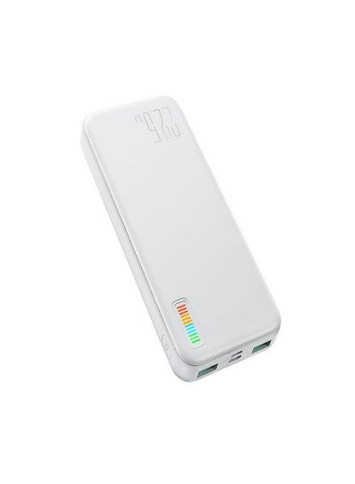 اشتري 20000 mAh JR-QP195 Dazzling Series 22.5W Power Bank White في مصر