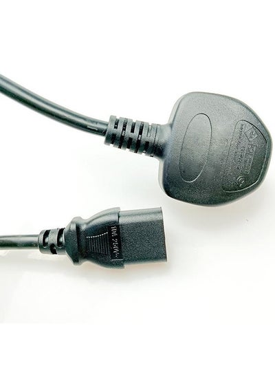 Buy 1.5m 3-Pin Power Cord UK Plug Black with C13 Black in Saudi Arabia