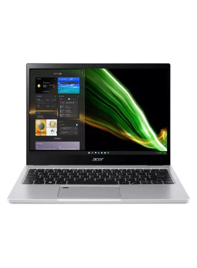 Buy Spin 3 Convertible Laptop With 14-inch FHD (1920x1080) Display, Intel Core i5-1235U Processor/8GB RAM DDR4/512GB SSD/Windows 11/Intel Iris Xe Graphics/ English/Arabic Silver in Saudi Arabia
