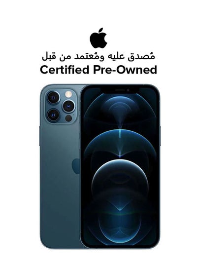 Buy Certified Pre owned - iPhone 12 Pro With Facetime 512GB Pacific Blue 5G - International Version in Saudi Arabia