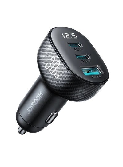 Buy Car Charger Fast Charging PD 30W 2PD + 1 USB  iPhone 15 Pro Charger Fast Charge Car Phone Adapter Plug For iPhone 15, Galaxy S23, Huawei, iPad Pro, Xiaomi, Etc Black in Egypt