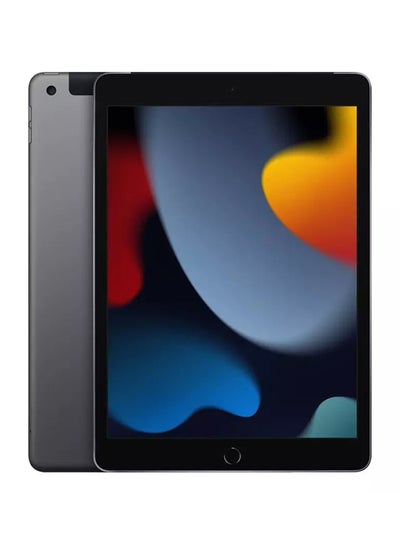اشتري iPad 9 Gen 10.2-Inch Display Space Grey 3GB RAM 64GB WI-FI + Cellular - Middle East Version في السعودية