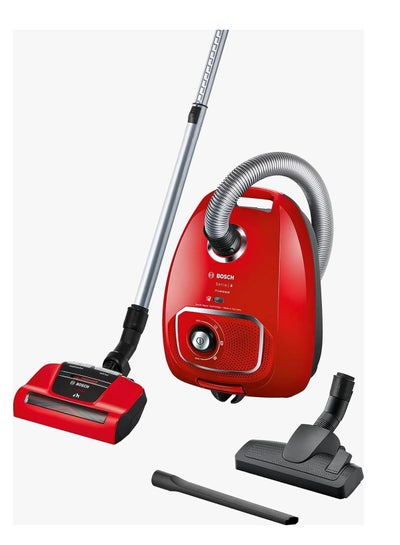اشتري Vacuum Cleaner Series 4 Filtration System Bag Germany 600 W BGBS4PET1 red في مصر